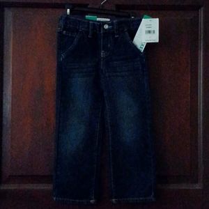 Kids Lee Denim Jeans with Elastic waistband inside, relaxed fit, straight leg.